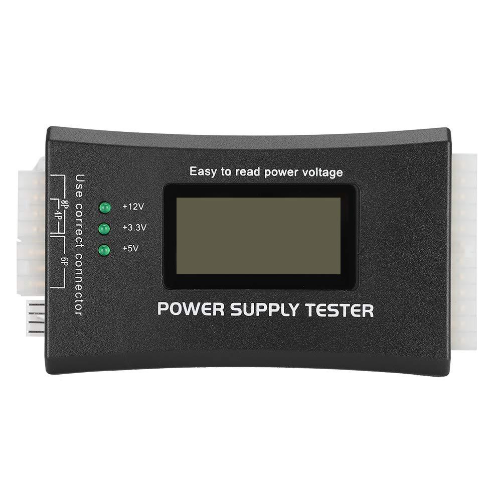 Computer PC Power Supply Tester ATX Power Supply Testing Kit, 20/24 Pin Computer Power Supply Inspection and Maintenance Tester Tool with LCD Display for ATX, BTX, ITX, TFX Power Supply