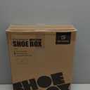 SEE SPRING X-Large Shoe Storage Box Fit Size 11, Clear Plastic Stackable Shoe Organizer for Closet, Space Saving Foldable Shoe Rack Sneaker Container Bin Holder, 12 Pack Clear