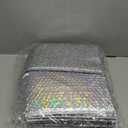 30 Pieces Holographic Bubble Mailers Padded Mailer Holographic Bubble Mailers Padded Envelopes Self Sealing Cushion Envelopes for Mailing, Shipping and Packing(Silver, 9.5 x 6 Inch)
