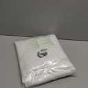 NICETOWN Window Treatment Curtain Set - 50% Light Reducing Drapes for Living Room, Curtain Panels for Patio Door (2 Panels, 42 inches x 84 inches, Pure White)