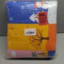 BATATADOCE Alphabet Rugs for Kids Playroom - Cartoon Kids Bedroom Rug Play Mat for Learning Alphabet,Numbers,Animal,Colors,Season,Cute Classroom Rug for Children Girls Bedroom Decor,Pink,4x6 Feet