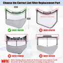 DC97-16013A Dryer Lint Screen Filter with DC61-02610A Lint Filter Cover, Dryer Lint Filter Assembly Replacement Parts AP4559595 DC97-16013B EAP4221239 PS4221239