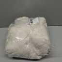 WDIRARA Women's Flannel Zip Up Hooded Romper Fleece Fuzzy Long Sleeve Warm Jumpsuit Shorts (X-Large, Beige)