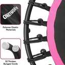 ONETWOFIT 42"/45" Rebounder Trampoline for Adults, Silent Mini Trampoline Indoor Exercise Fitness Trampoline Bungee Rebounder Workout Max Load 330lbs