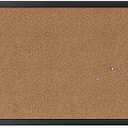 U Brands Cork Bulletin Board, 17" x 23", Black Wood Frame