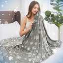 Topcee Cooling Blanket Twin Size (60"x90") - Q-Max>0.5 Cooling Blankets for Hot Sleepers, Ultra-Cold Lightweight Breathable Summer Ice Blanket for Night Sweats Adults Kids to Keep Cool, Snow Grey