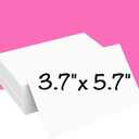 50 Sheets White Cardstock, 130lb/350gsm Thick Crafts Paper, Construction Paper for Invitations, Scrapbooking, Crafting, DIY Projects, Decoration and Drawing, 3.7 x 5.7 inches