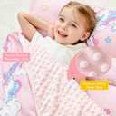 Lasoftan Toddler Nap Mat with Pillow and Blanket, Extra Large Rolled Napping Mats,Slumber Bags for Boys Girls,Kids Sleeping Bag for Daycare, Preschool Travel Camping