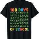 100 Days of School 100th Day Dino Dinosaur Kids T-Shirt 4T