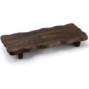 Booson Wood Riser Pedestal Stand 22" x 9" Wooden Tray for Kitchen Counter