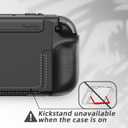 PlayVital Pure Grip Case for Nintendo Switch 2 Shockproof TPU Cover Ergonomic Anti-Slip Grips Design & Thumbstick Caps - Black