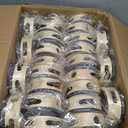 50 Pcs 4 Inch Mini Tambourines Bulk Wooden Hand Held Drums with Metal Jingles Tambourines Bulk Musical Instrument Tambourines for Adults,Church,Wedding Party Favors