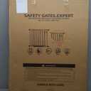 41 Inch Tall Baby Gate Auto Close Dog Gate Adjustable 29.92"-43.71" Wide Pressure Mounted Walk Through Swing Pet Gate for Doorways (Black, 29.92"-43.71" Wide)