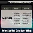 STSEV01 Spoiler Cab Roof Wing for Nissan Frontier 2022-2026 Accessories