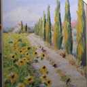 Country Sunflower Wall Art Farmhouse Flowers Field Pictures Wall Decor Abstract Nature Landscape Painting Prints 31x41