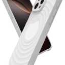 4 x Case for iPhone 14 Pro, Thin Slim Stylish Ripple Pattern Design, iPhone 14 Pro Protective Cover 6.1 inch, White