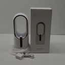 KONSIDEN Desk Fan Bladeless, 11.8 Inch Office Fan Small, Quiet, 3 Speed Adjustment, Touch Control, Easy to Clean, Desk Fans Small Quiet, Ideal for Office, Living Room, Bedroom