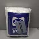 Sealy Luxury 100% Cotton Soft Top Layer, High Loft Comfort EternaLoft Fiberfill, Durable Stretch Corners Mattresses 18 Inches Deep Machine Washable Fitted Mattress Pad, Queen Size, White