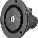 Water Inlet, Leakproof Black Water Filler RV Water Filling Lockable Water Filling Port with 2 Keys for Motorhome for RV