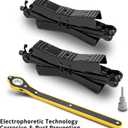 Camper Wheel Chock Stabilizer 2 Sets, Double Speed Heavy Duty Truck RV Tire Scissor Locking X Chock, Camper Accessories for Travel Trailers Tire Chalks, Anti Rust Coating, Fit for 3.5 to 12