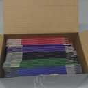 Jexine 50 Pieces Playing Card Boxes Empty Playing Case Card Holder Bulk Organize Storage Board Box Baseball Trading (Red, Blue, Green, Black, Purple)