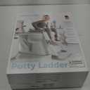 Jool Baby Potty Training Seat with 2 Step Ladder for Toddlers - Splash Guard, Adjustable Height (Gray)