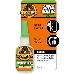 Gorilla Super Glue Gel XL, Clear Glue, 25 Gram (Pack of 1) - All Purpose and Fast Setting for Projects and Repairs