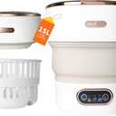 Portable Washing Machine 15L, Mini Washer with 4 Modes and Spin Basket, Large Capacity Laundry Washer Deep Cleaning for Underwear, Baby Clothes, Foldable Washing Machine for Apartments, Camping, Travel