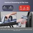 YIKA Steamer for Clothes, 30s Heat Up, 300ml Water Tank, Portable Garment & Clothing Wrinkle Remover, Travel Steam Iron with 25 Minutes Continuous Steam for All Kinds of Fabrics