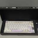 YUNZII AL80 Wireless Mechanical Keyboard,Full Aluminum CNC, Smart LCD Display,Hot Swappable Gasket Mount 75% Layout with Knob,BT/2.4G/USB-C,QMK/VIA Support for Win/Mac (Beige, Cocoa Cream V2 Switch)