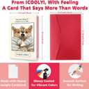 4 x Cute Dog Valentines Day Card for Husband, Wife, Boyfriend or Girlfriend  Romantic Valentines Gift for Him or Her (WY-510)