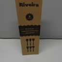 Riveira's 6-Piece Kitchen Essentials - Wooden Spoons for Cooking and Comprehensive Cooking Utensils Set (Light Teak)