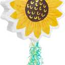 Sparkle and Bash Pull String Sunflower Pinata - Small, 13 x 3 In, Yellow - Floral Party Pinata for Sunshine Baby Shower & Birthday Party Decoration