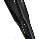 Terviiix Extra Long Hair Straightener for Fast Styling on Thick Hair, Silk Press Flat Iron for Black Women Natural Hair - 1.75" Wide Plate - Ionic Ceramic Infused with Argan Oil & Keratin, Max 455F