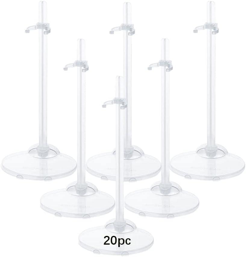 20PCS Doll Holder, Doll Stand Display Holder, Ideal Display Stand Support with Adjustable Waist Clip for 11 to 13 Inch Tall Dolls