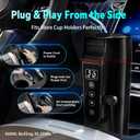 Car Electric Kettle for Travel : FVPE 12V/24V Small Electric Water Kettle, Multi-Temp Control 400 mL Portable Car Water Boiler for Brewing Coffee Tea,LCD Display 304 Stainless Steel Truck Heating Cup
