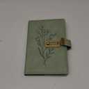 Lock Diary for Women Diary with Lock for Girls A5 Leather Locked Journal 260 Pages 100 GSM Refillable Journal with Lock for Teens Secrets Flower Journals with Combination Passwords, 5.7"x8.3", Green