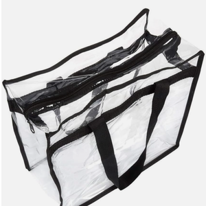 Clear PVC Beach Tote Bag Large Sandproof Storage Bag Pack Of 4