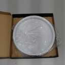 HGF Bathroom Tray for Sponge Soap, 10 Inch Light Metal Round Decorative Tray for Kitchen Counter Sink Centerpiece Countertop Organizer, Perfume Candle Vanity Trays for Bathroom Decor, Totally White