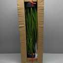 2 Pack 34" Artificial Greenery Floor Plants with Reed Flowers, Tall Fake Plant Potted, Faux Pampas Grass Silk Plants for House Decorations, Lobby, Bathroom, Wedding, Garden Indoor Outdoor