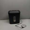 Amazon Basics 8-Sheet Cross Cut Paper Shredder and Credit Card Shredder - Black