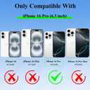 Fiyart Designed for iPhone 16 Pro Case Cute Flower Floral Sunflowers Design,Soft Slim TPU Anti-Scratch Phone Cover for Women Girls 6.3"-Hot Pink