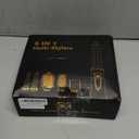 Atopskins 5 in 1 Blow Dryer Brush Set, 1000W Professional Hot Air Styler, Ionic Hair Dryer Brush, 3 Heat Settings, Auto Curling, Fast Drying, Ideal Hair Styling Tools Gift for Women (Black Gold)