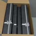 Remuuly 48 Pcs Jewelry Gift Boxes Bulk Cardboard Necklace Gifts Box with Bow Paper Empty Bracelet Gift Box with Lid for Mother's Day Anniversary Wedding, 7.9 x 1.6 x 0.9 Inch, 4 Colors