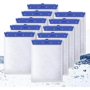 10 Count Large Filter Cartridges Compatible with Whisper Bio Bag Filters, Large Aquarium Filter Cartridge for Whisper 20i 40i, IQ20/30/45/60, PF20/30/40/60 and Repto Filter