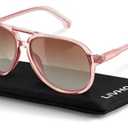 livho Trendy Polarized Aviator Sunglasses Women Men, Retro Sun Glasses for Women Men 2025, Oversized UV Protection Shades