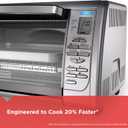 Black+Decker Countertop Convection Toaster Oven, 8 One-touch Cooking Functions, Stainless Steel, Extra-deep Interior