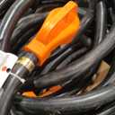 WELLUCK 50 Amp 15FT RV Power Extension Cord with Cord Organizer, Heavy Duty NEMA 14-50P to SS 2-50R RV Twist Locking Adapter Plug for RV Camper and Generator to House, 6/3+8/1 Gauge, ETL Listed