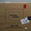 20x24 Picture Frame Set of 2, 20 x 24 Wood Poster Frames with Mat for 16x20, Wooden Photo Frames with Tempered Glass Cover for Wall Display, Rustic Brown