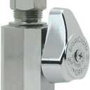 Brass Craft, 1/4 Turn Straight Stop 1/2 Fip Inlet X3/8" Od Tube Outlet Chrome, Pack Of 5